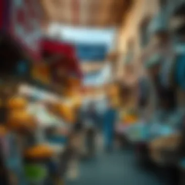 Vibrant local market scene depicting Al Awir's economic vibrancy and community life