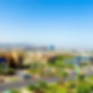 Panoramic view of the surrounding area and landscape of Al Khail Gate 2