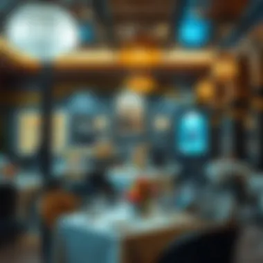 Interior dining area highlighting the restaurant's cultural decor and inviting atmosphere