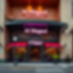 Exterior view of Al Magazi Restaurant showcasing its unique architectural design