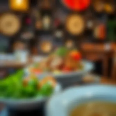 A vibrant dish featuring local ingredients served at Al Magazi