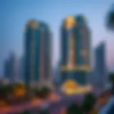 Stunning architectural view of Al Rimmal Residence Tower showcasing modern design