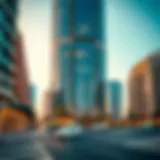 A stunning view of Al Saqran Tower showcasing its contemporary architectural design