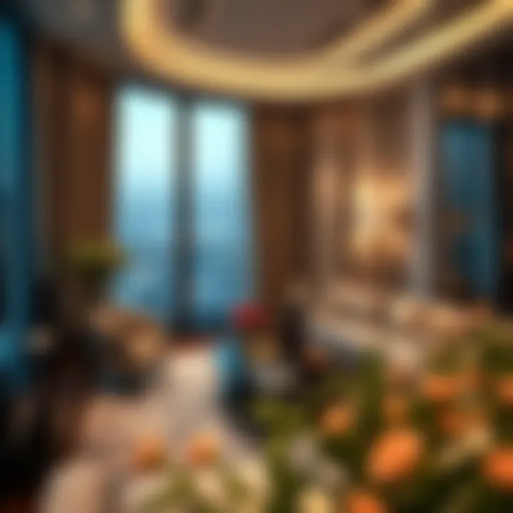 Luxurious interior of a residential unit within Al Sima Tower highlighting modern living spaces