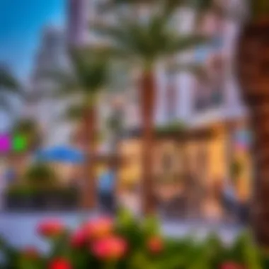 Vibrant community amenities surrounding Al Sima Tower, illustrating the neighborhood's attractions