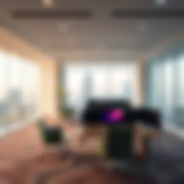 Interior design showcasing innovative workspaces in Al Thuraya Building