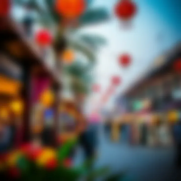 Cultural event taking place at Al Wasl Square with vibrant decorations