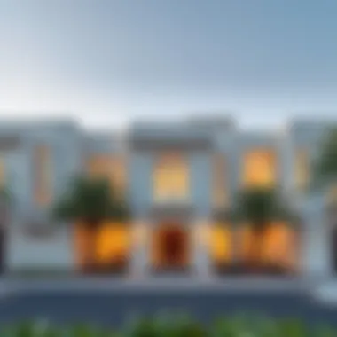 Exterior view of Bahwan Villas showcasing unique architectural design