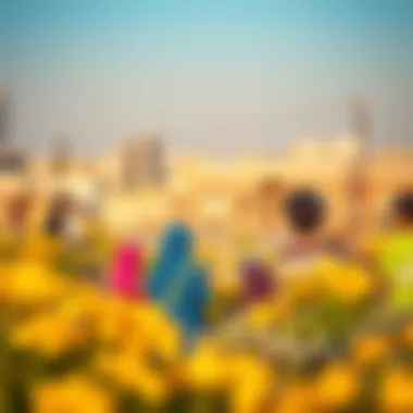 Community engagement activities in Ras Al Khor enhancing biodiversity awareness.