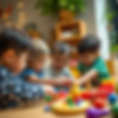 Children engaging in collaborative play at Creative Nest