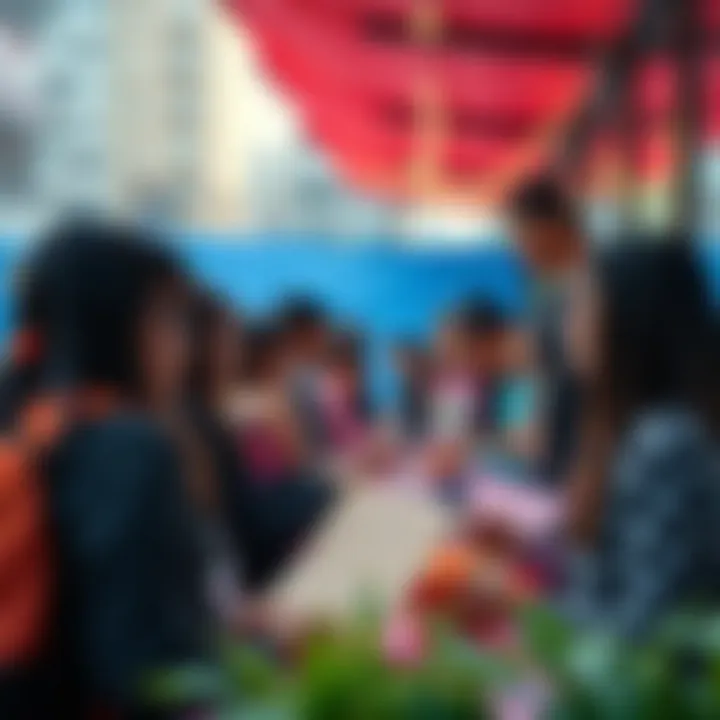 Community event showcasing involvement with Creative Nest