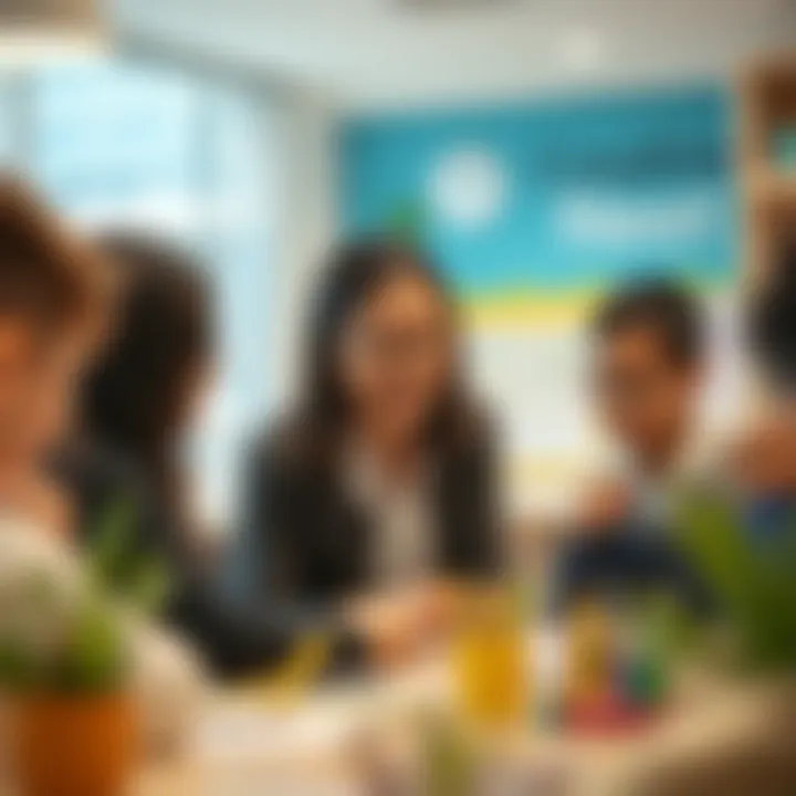 Educators facilitating a learning moment at Creative Nest