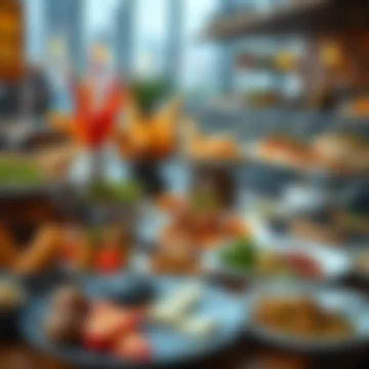 A beautifully arranged table with diverse cuisine