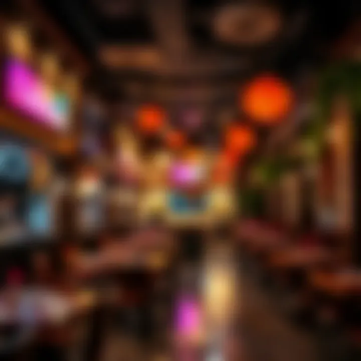 Ambiance of a vibrant restaurant in Dubai Sports City