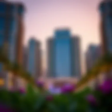 Stunning exterior view of Damac Capital Bay showcasing its architectural grandeur