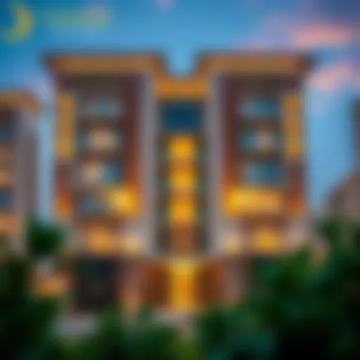 Stunning exterior view of Damac Maison Upper Crest