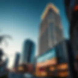 Stunning view of Diamond Tower 2 showcasing its unique architectural design