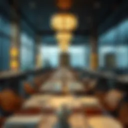 Elegant dining setting at a restaurant in Damac Hills