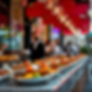 Diverse culinary offerings reflecting Dubai's multicultural society