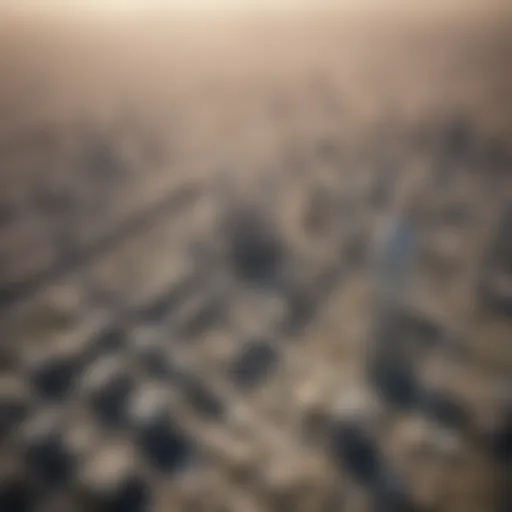 Aerial view of Dubai Internet City showcasing its modern architecture