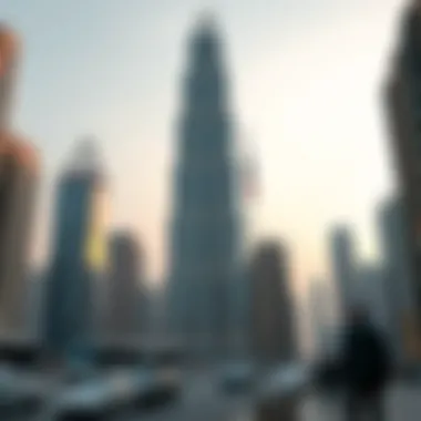 Economic growth representation with Diamond Tower 2 as a focal point in Dubai's development