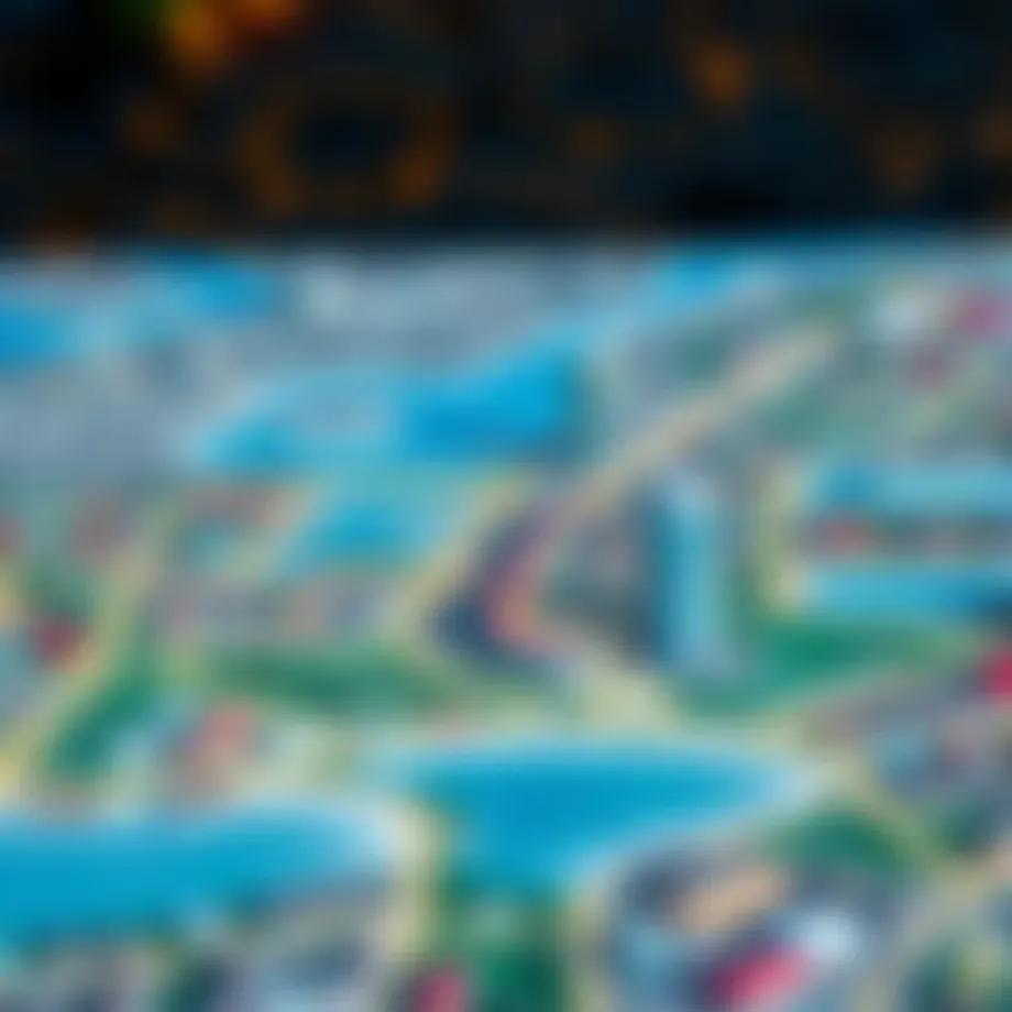 Map showcasing Dubai's diverse communities