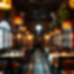 Charming interior of Abdullah Restaurant showcasing traditional decor
