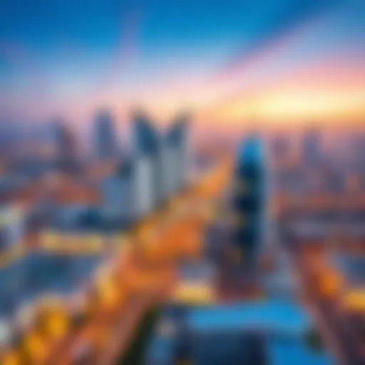A panoramic view of Al Barsha showcasing its skyline and modern architecture