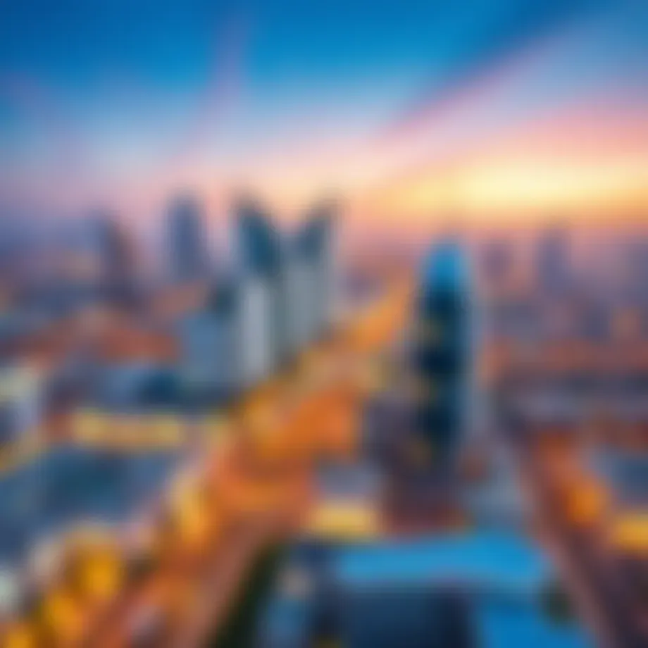 A panoramic view of Al Barsha showcasing its skyline and modern architecture