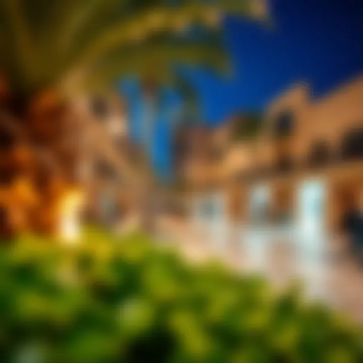 A beautifully designed public space in Al Jafliya fostering social interaction