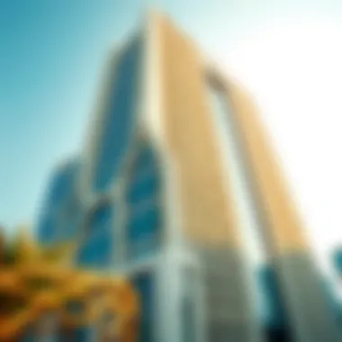 Architectural details showcasing the innovative design of Al Mulla Tower