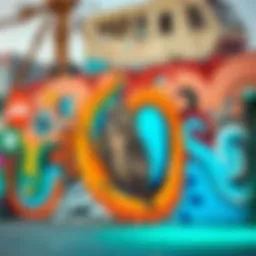 Artistic mural in Al Quoz showcasing local talent