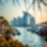 A serene view of the Al Ras waterfront showcasing the harmony between nature and urban architecture.