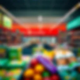 Vibrant interior of Carrefour showcasing diverse product selection