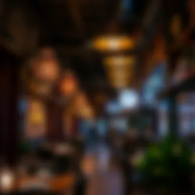 Interior design highlighting the cultural elements and ambiance