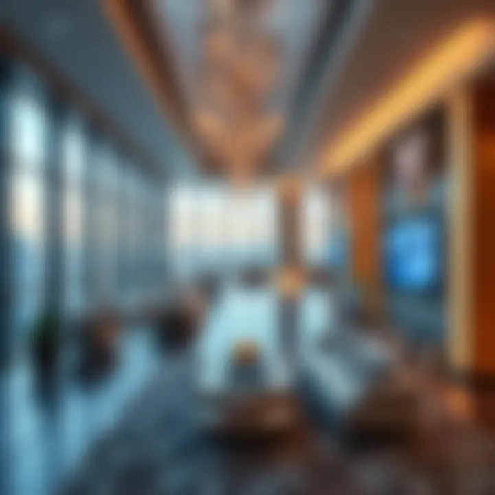 An artistic rendering of the interior spaces of Binghatti Horizon