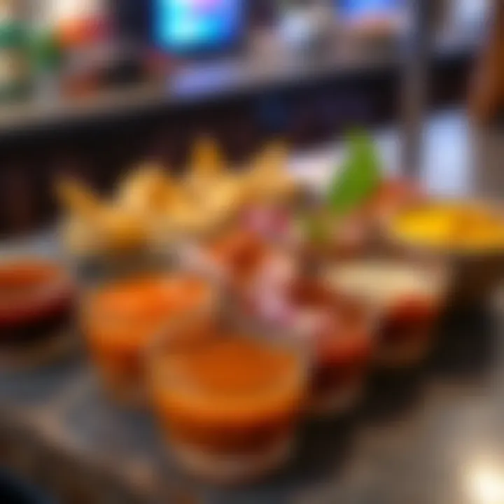 A selection of unique dipping sauces accompanying momos, highlighting flavor diversity.