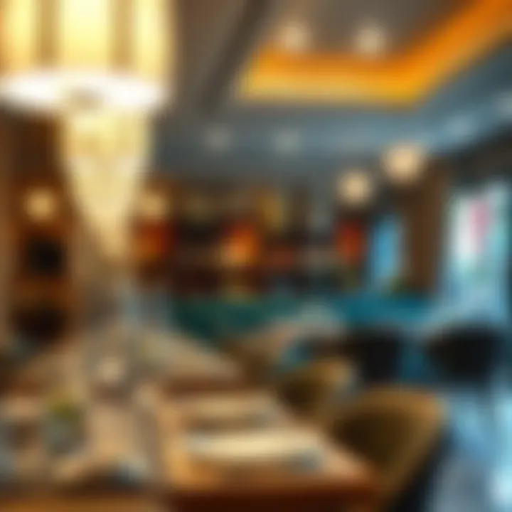 The elegant interior of Momos Restaurant with inviting decor and ambiance.