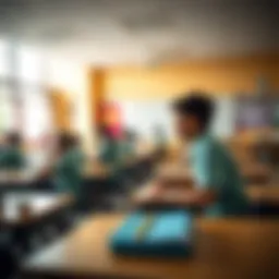 Dynamic classroom environment in a DIP school