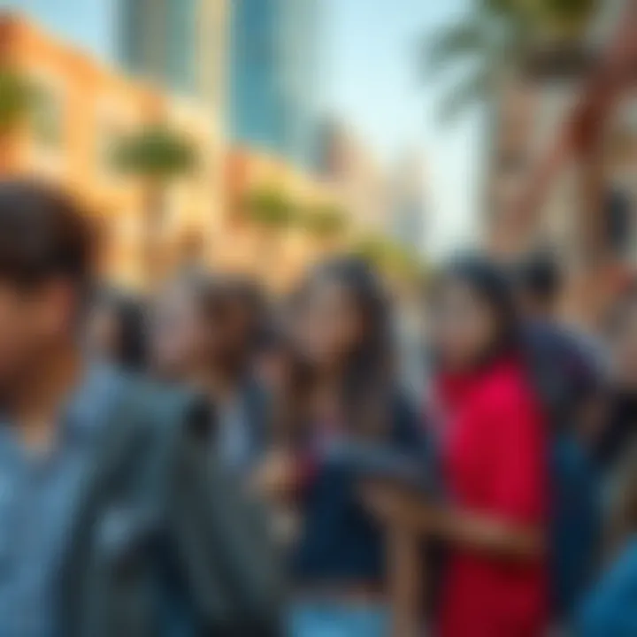 Diverse student body engaged in academic pursuits