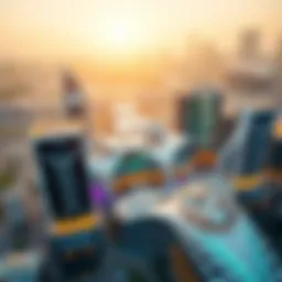 Aerial view of Dubai Silicon Park showcasing its futuristic architecture