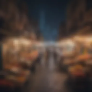 Cultural Essence of Dubai's Markets Traditional market in the heart of a historical district