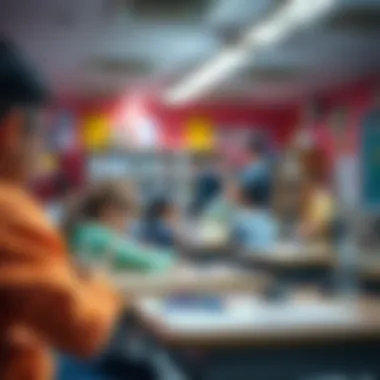 Interactive Learning Environment in Al Furjan A vibrant classroom setting showcasing student engagement in Al Furjan