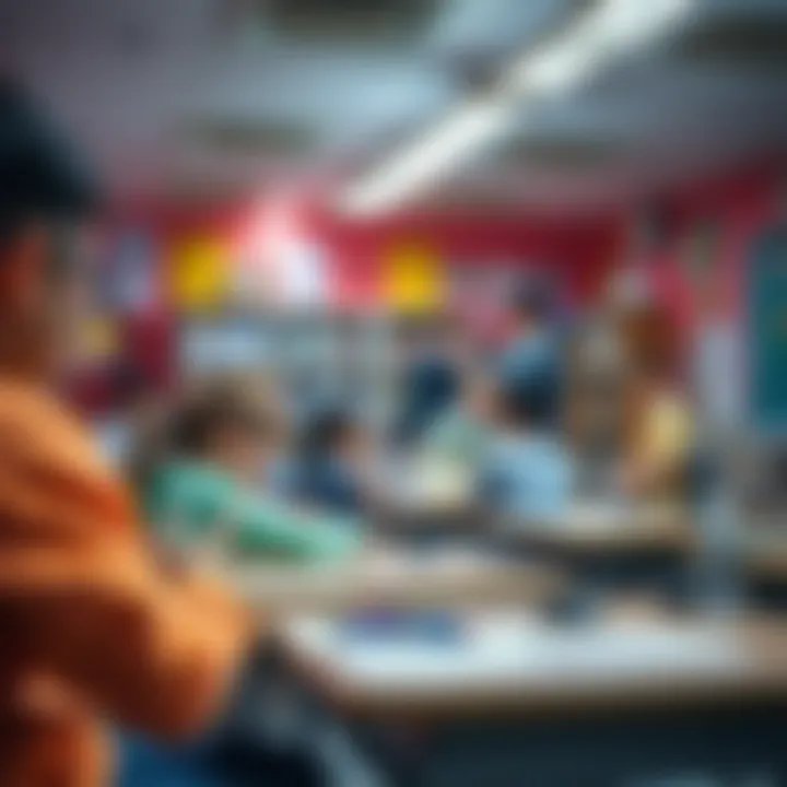 Interactive Learning Environment in Al Furjan A vibrant classroom setting showcasing student engagement in Al Furjan