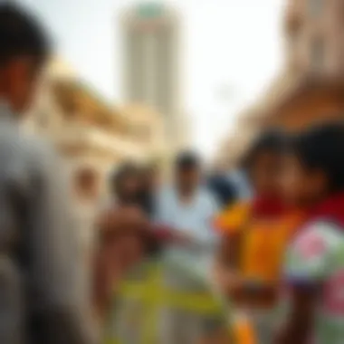 Community Engagement Through Educational Initiatives Community event highlighting school and family interaction in Al Furjan