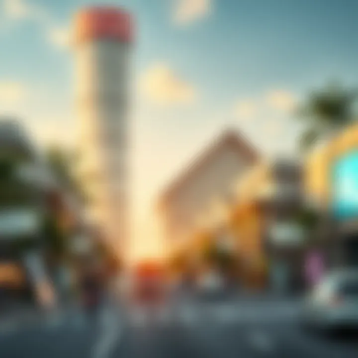 Conceptual image of future urban developments planned for Lootah Avenue