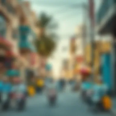 Vibrant street scene capturing the essence of community life in Al Wasl