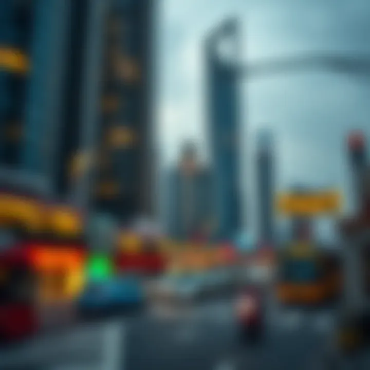 An artistic representation of the economic dynamics surrounding One JLT Tower