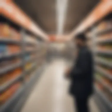 Technological Innovations in Dubai Grocery Shopping An innovative self-checkout system highlighting technological advancements in grocery shopping.