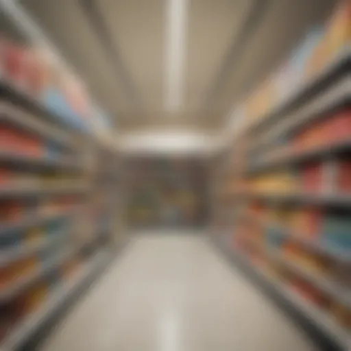 A vibrant supermarket aisle showcasing a mix of local and international products.